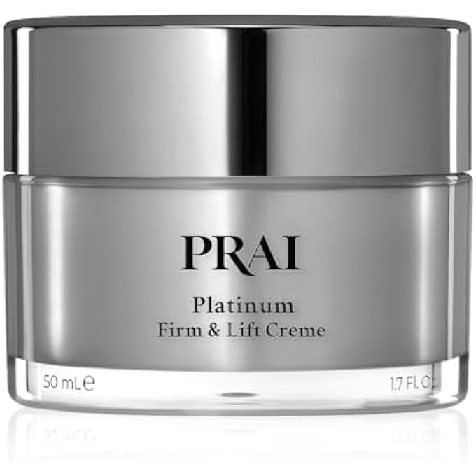 PRAI BEAUTY PLATINUM FIRM AND LIFT CREME, FIRMING AND HYDRATING FACE MOISTURIZER FOR DRY SKIN AND ALL SKIN TYPES, FACE MOISTURIZER FOR SKIN FIRMING AND LIFTING, 1.7 OZ - Image 1